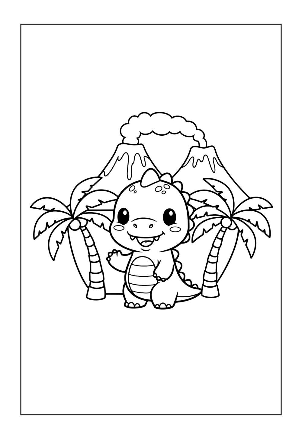 Desenho de Dinossauro Alossauro para colorir
