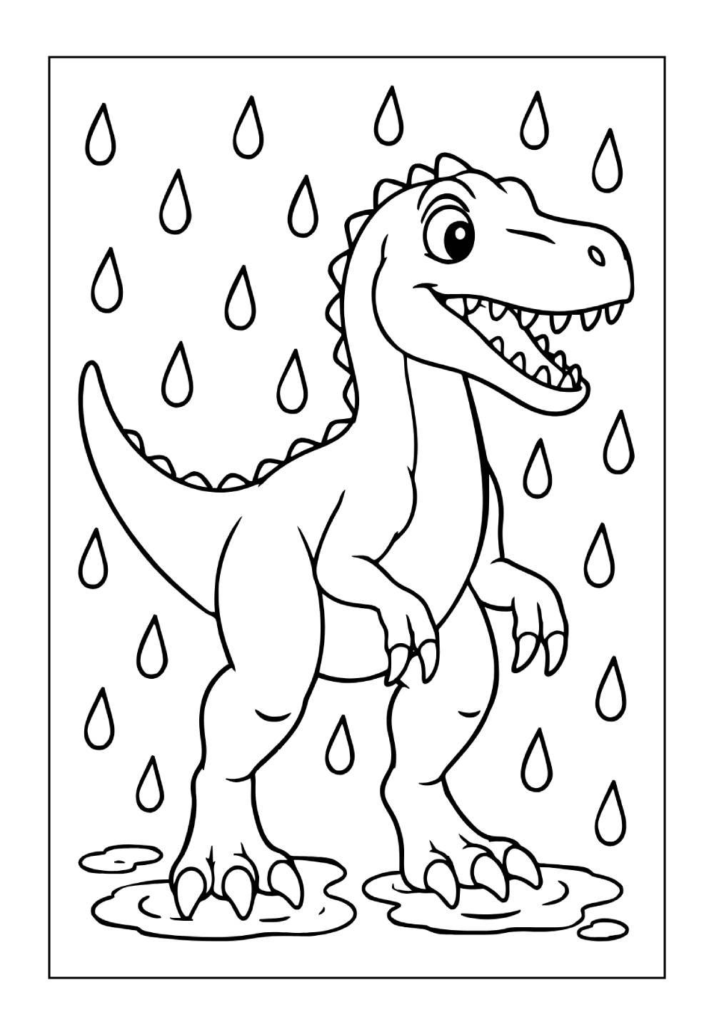 Dinossauro Alossauro para colorir
