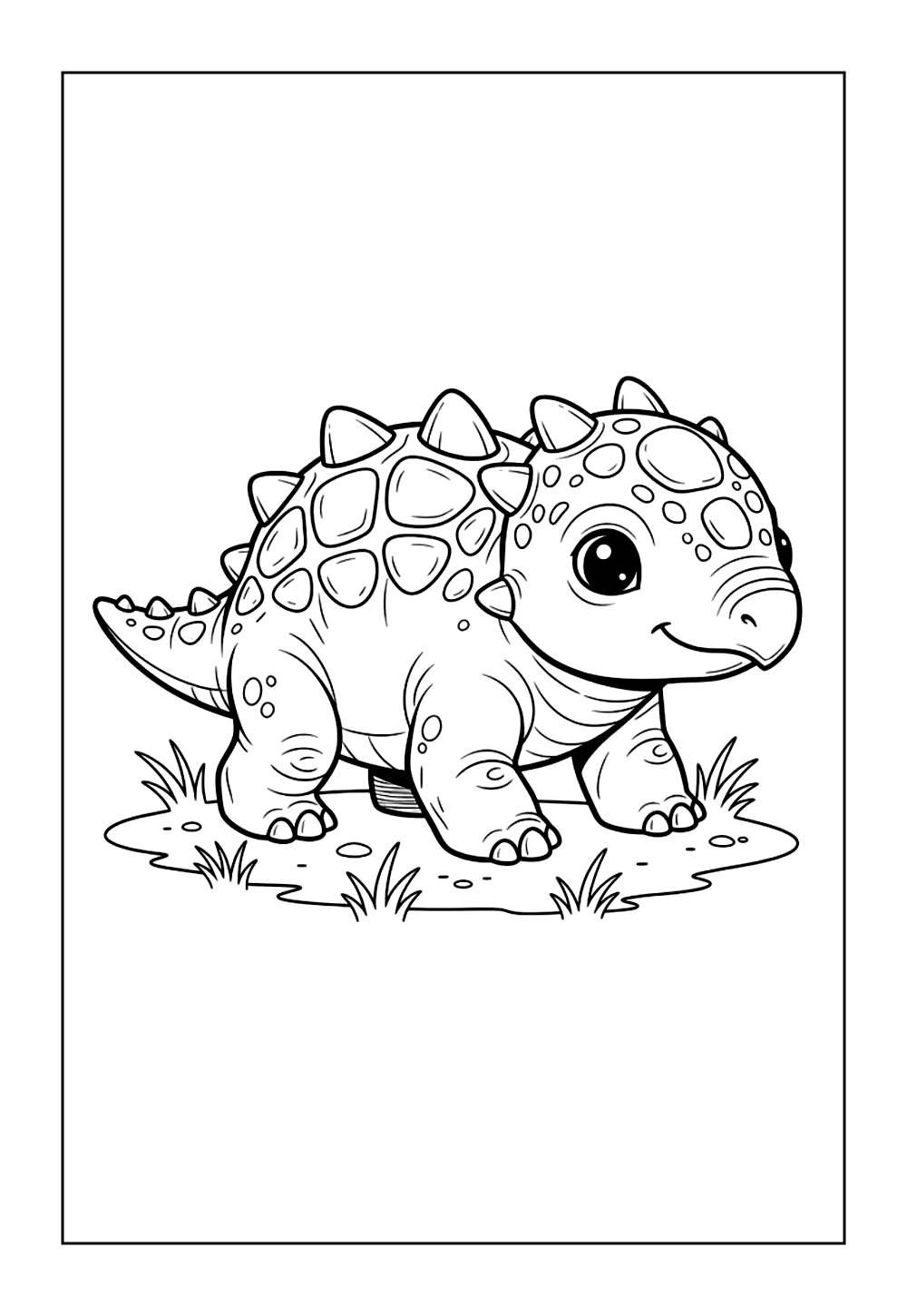 Desenho de Dinossauro para colorir