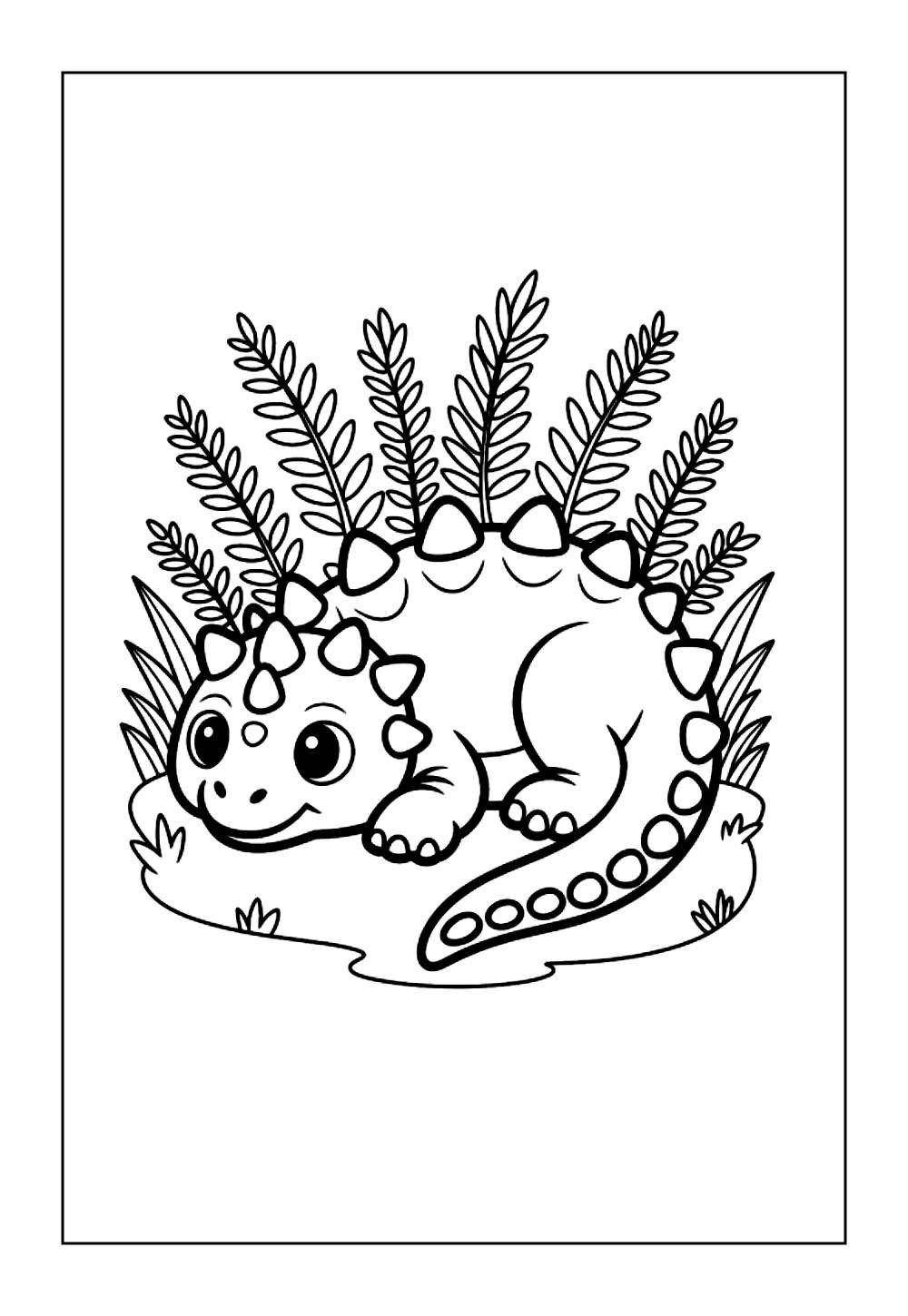 Dinossauro para colorir