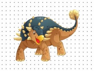 Desenhos de Anquilossauro para pintar