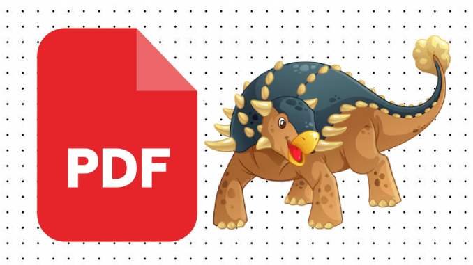 Desenhos de Anquilossauro em PDF