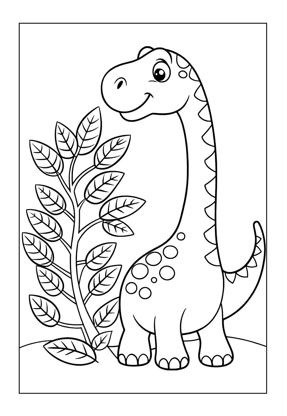 Dinossauro Braquiossauro para imprimir