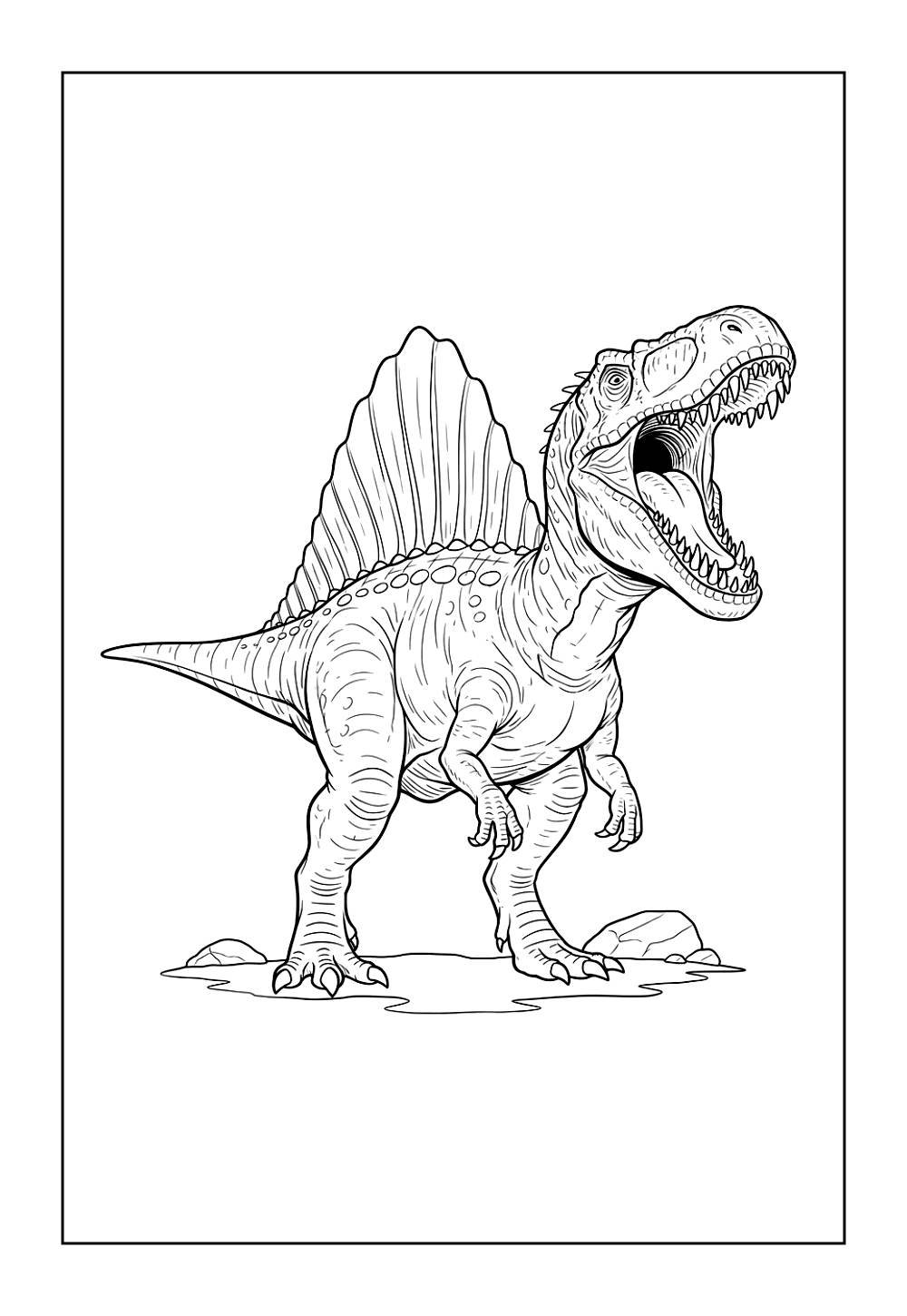 Desenho de Espinossauro
