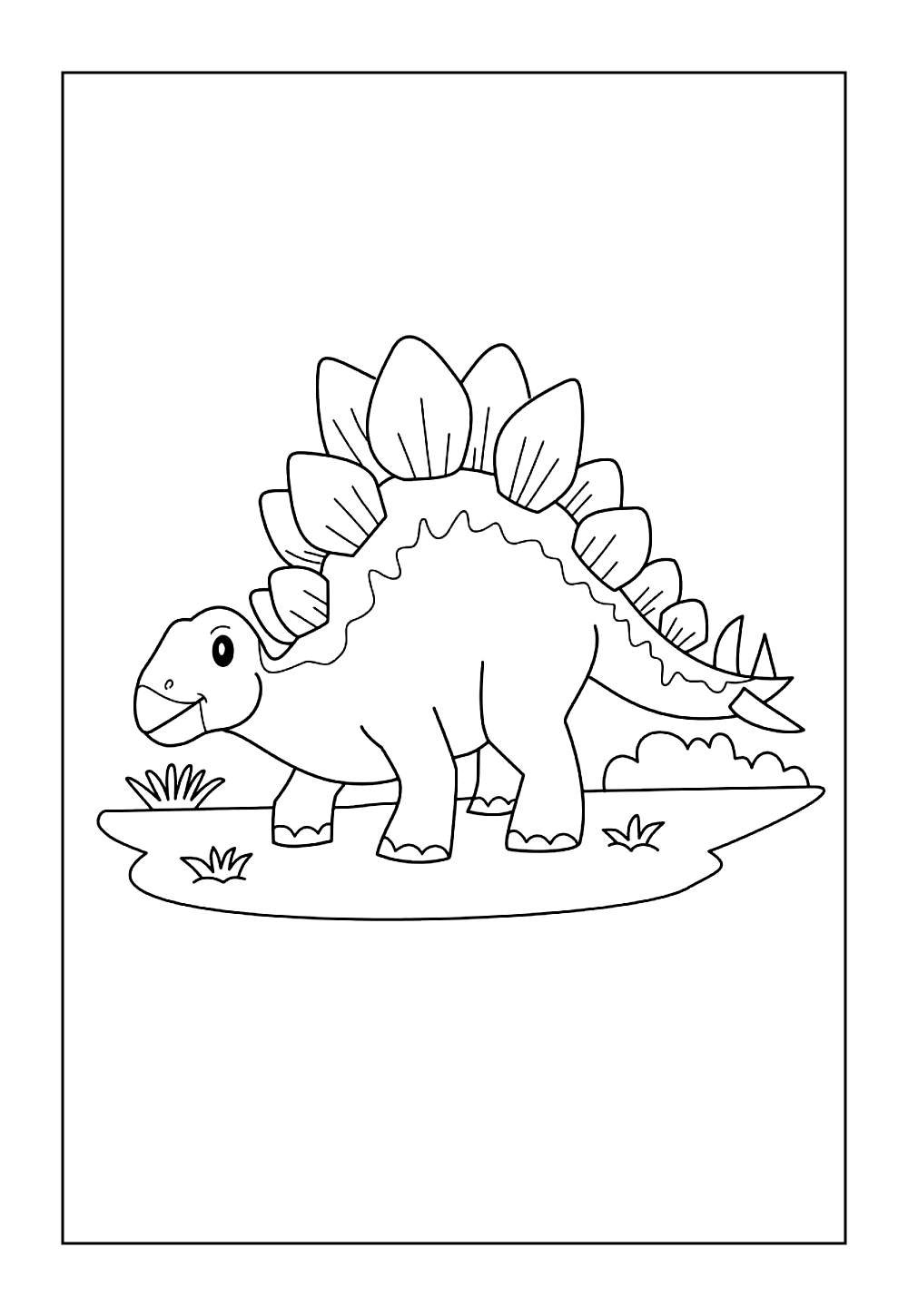 Dinossauro para colorir e pintar