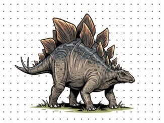 Desenhos de Estegossauro para colorir