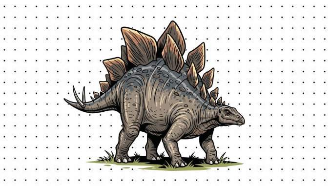 Desenhos de Estegossauro para colorir