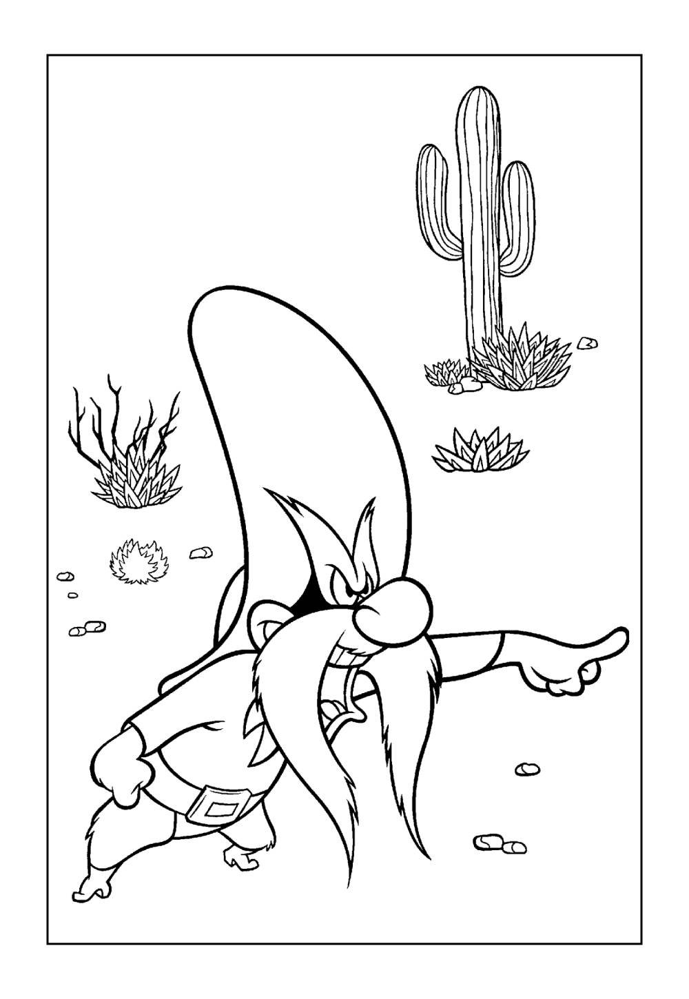 Desenho de Eufrazino Puxa-Briga para imprimir e colorir