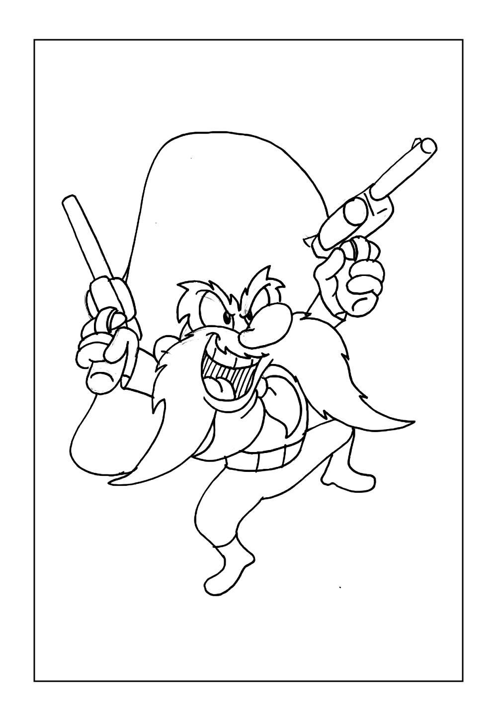 Desenho de Eufrazino Puxa-Briga para colorir