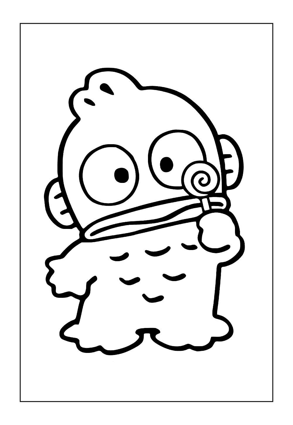 Desenho de Hangyodon para colorir e imprimir
