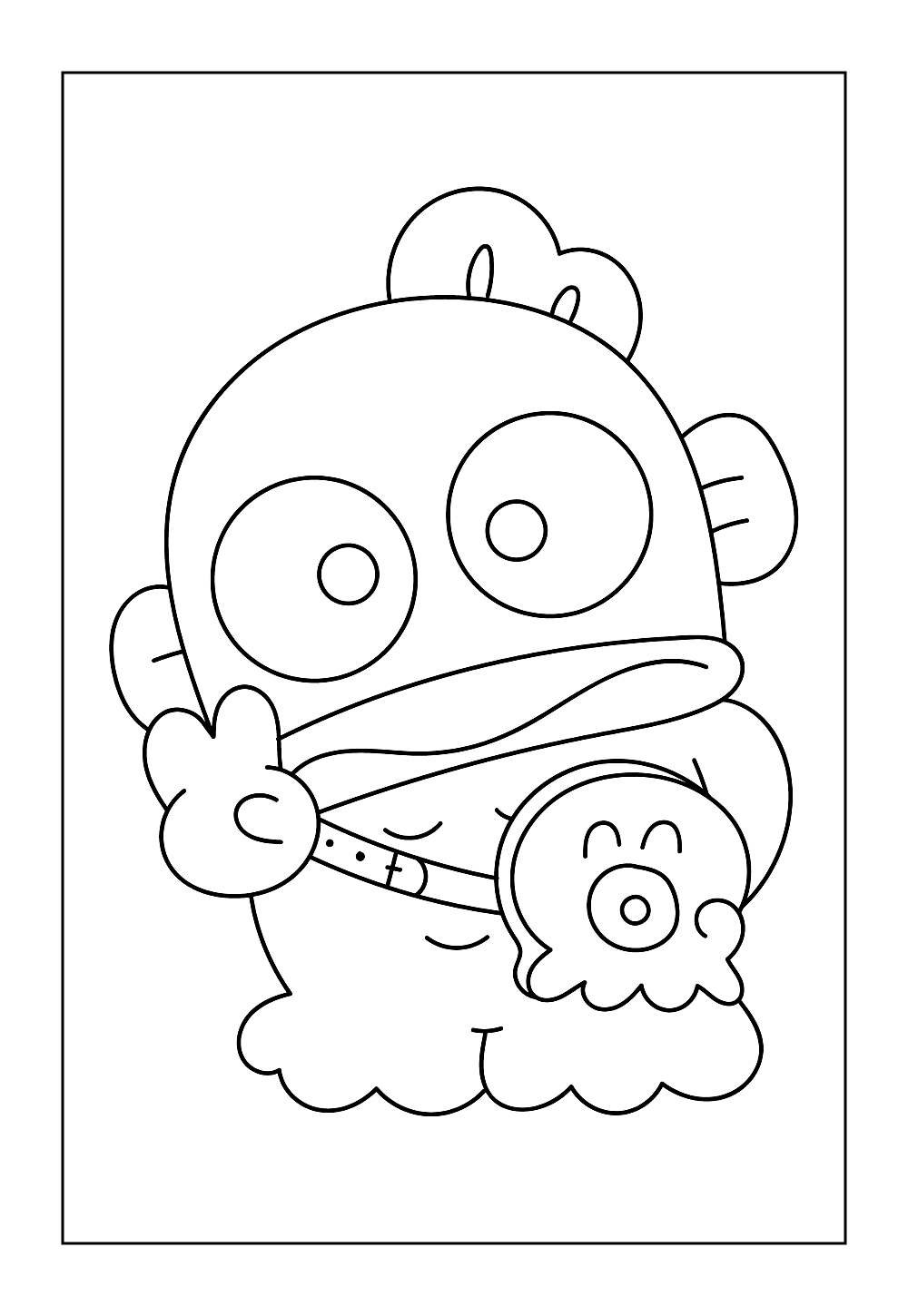 Hangyodon para colorir