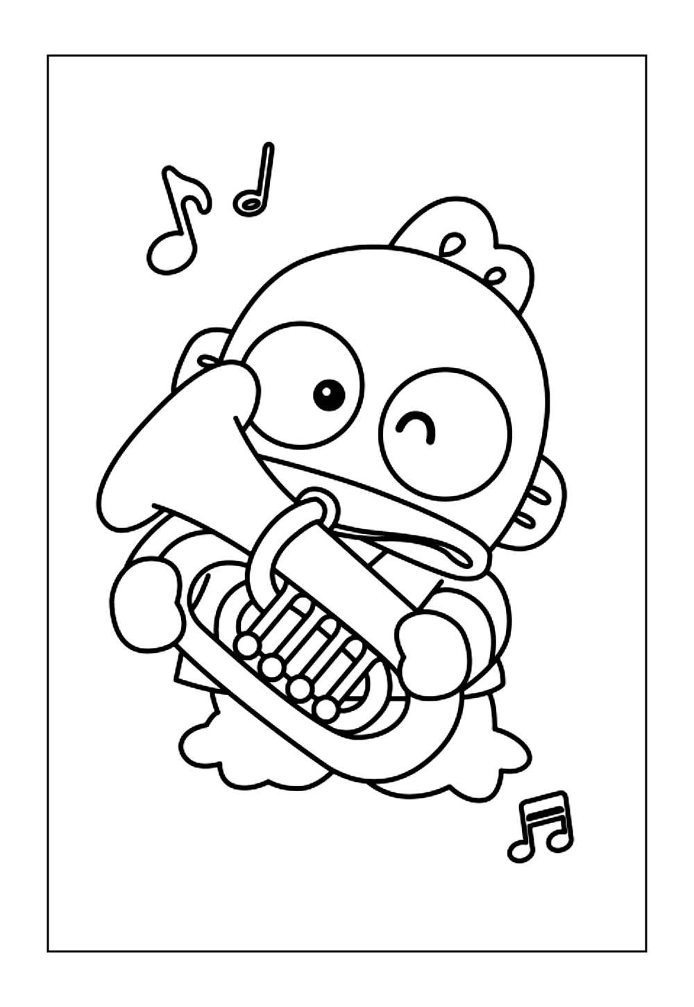Desenho de Hangyodon para pintar