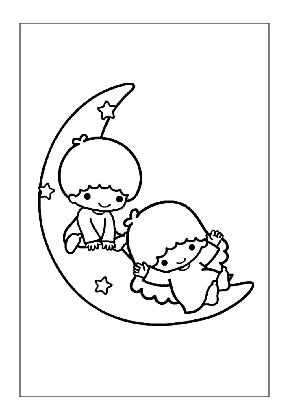 Little Twin Stars para colorir