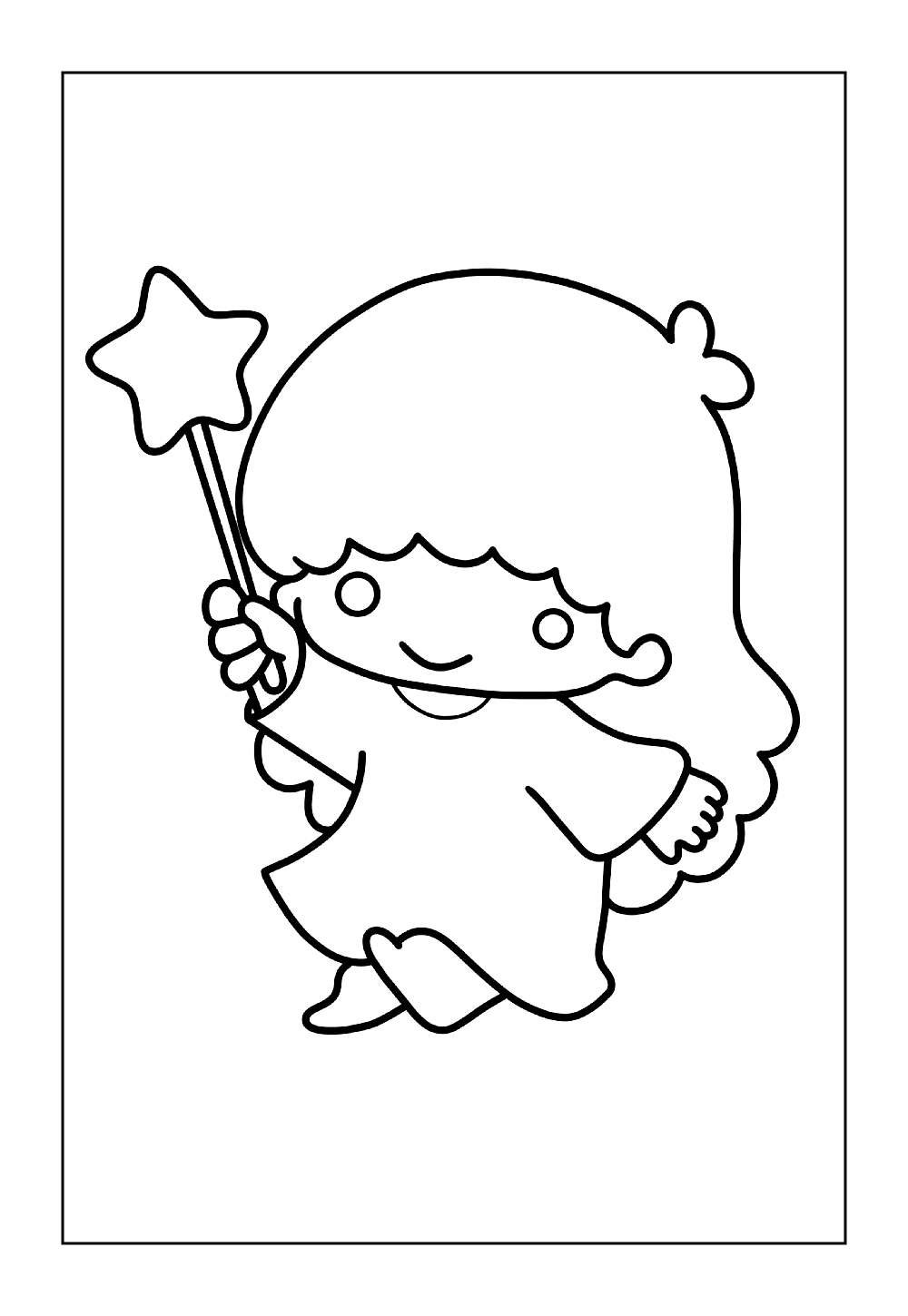 Desenho de Little Twin Stars para colorir