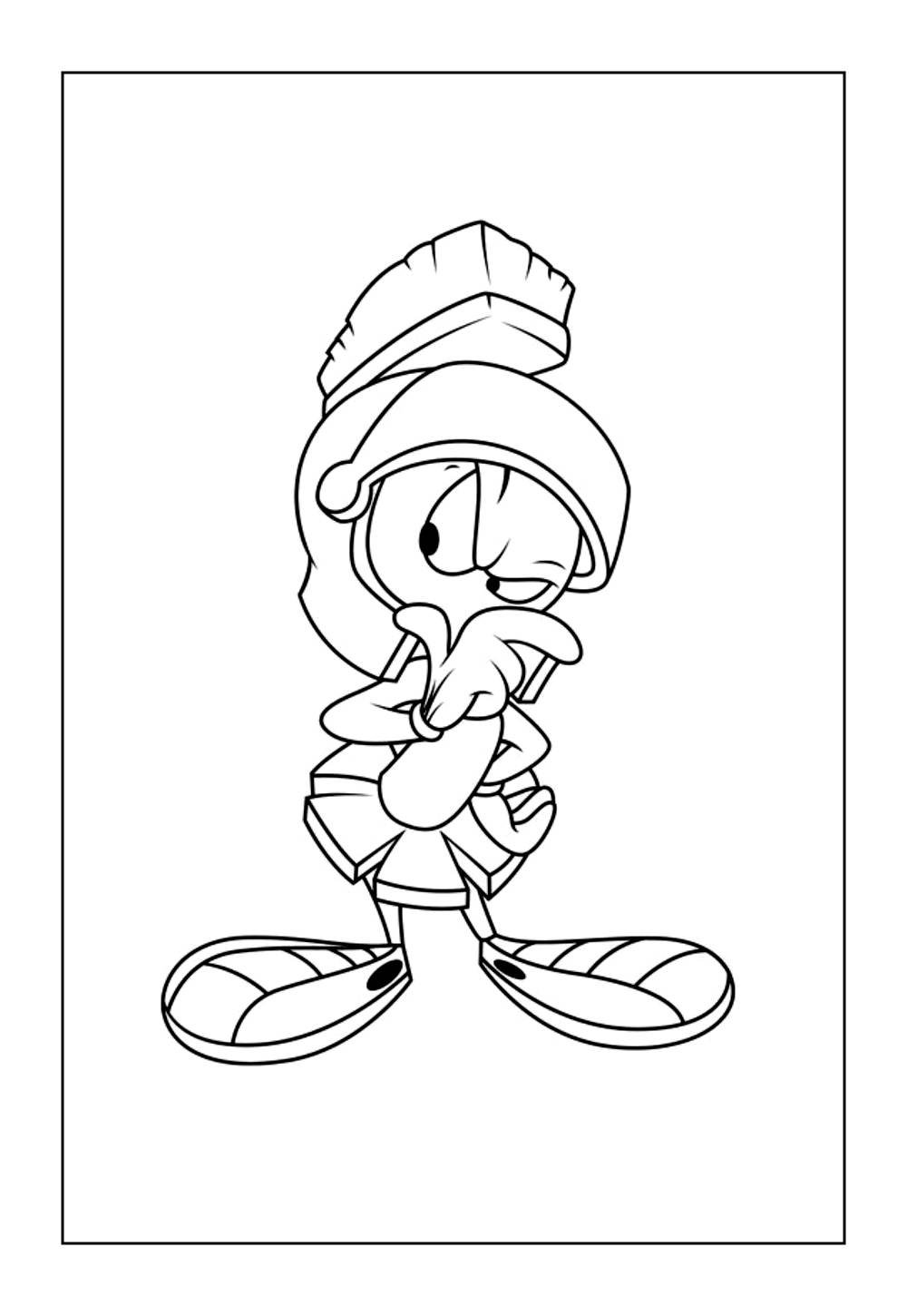 Desenho do Marvin O Marciano para pintar