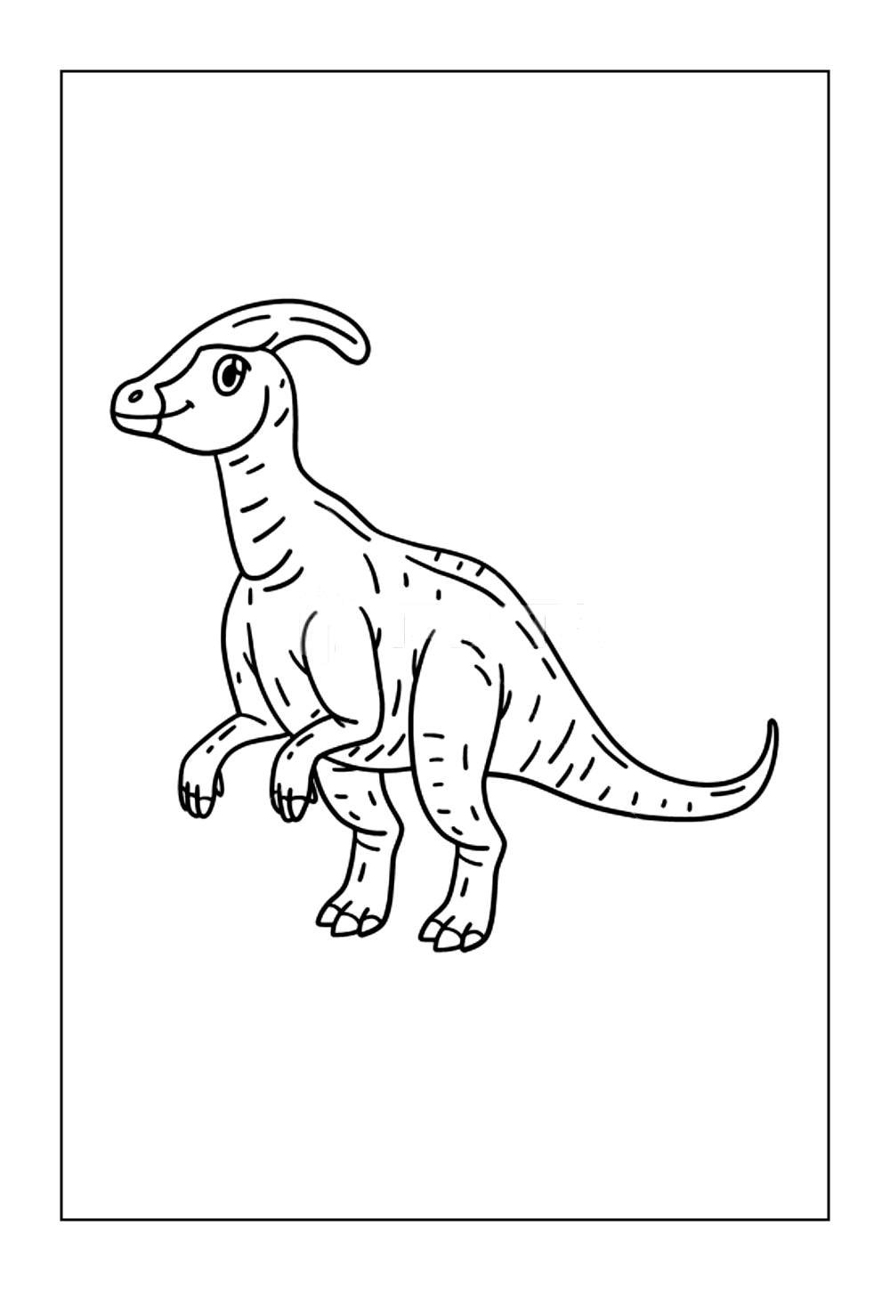 Desenho de Parasaurolofo