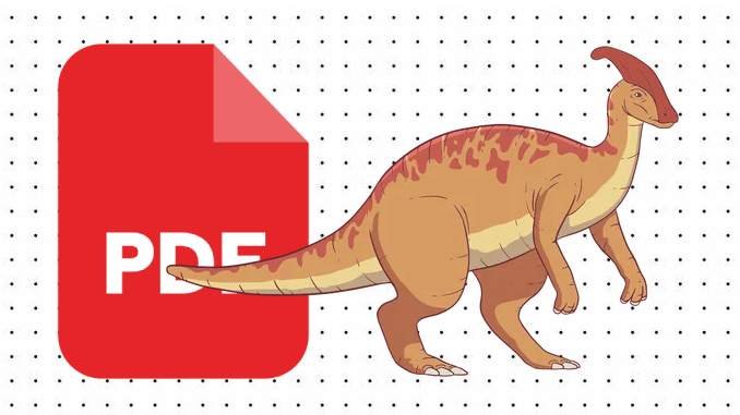 Desenhos de Parasaurolofo em PDF