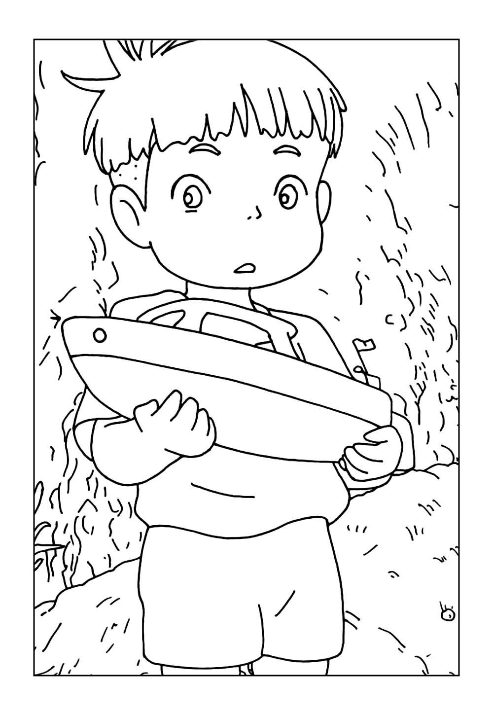 Desenhos para Pintar de Ponyo
