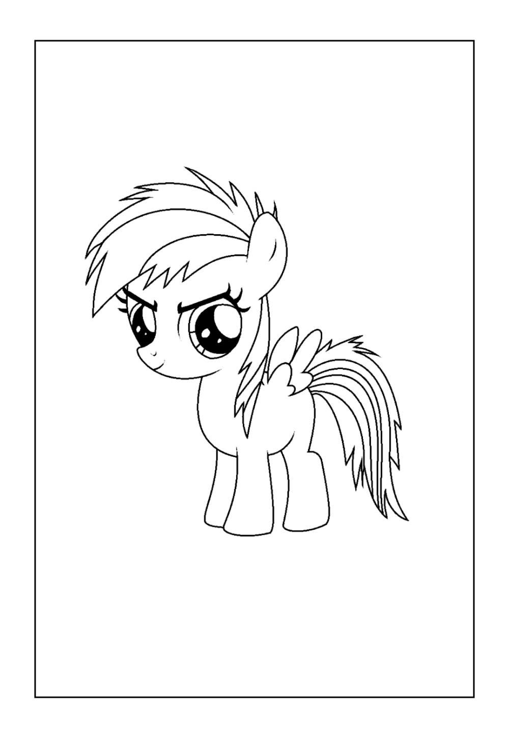 Rainbow Dash para pintar
