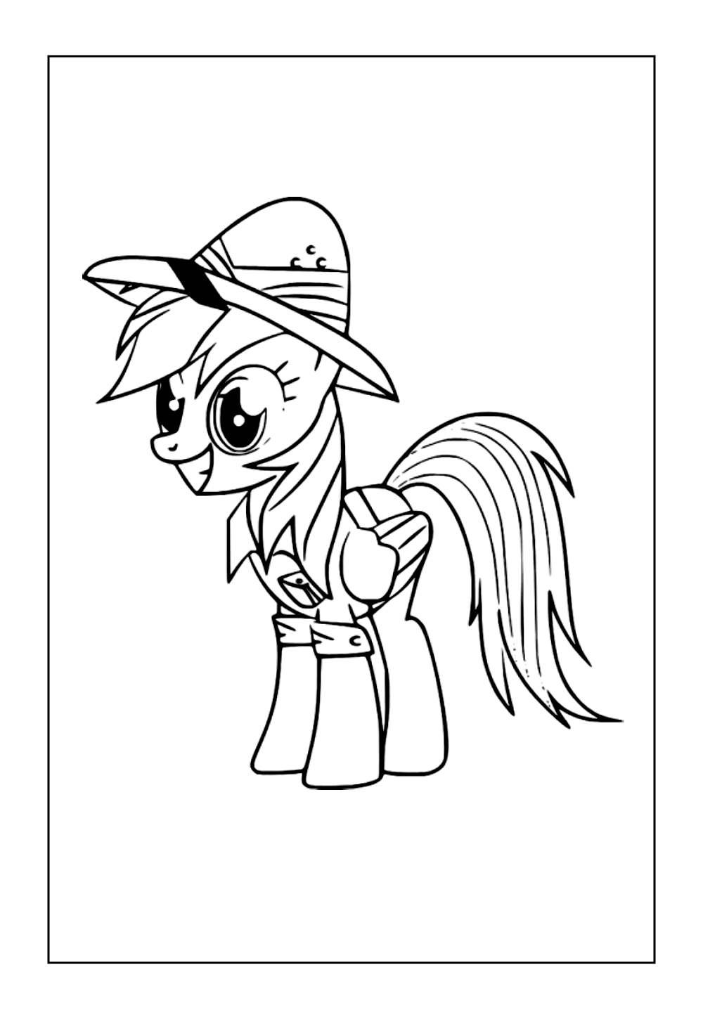 Rainbow Dash para colorir