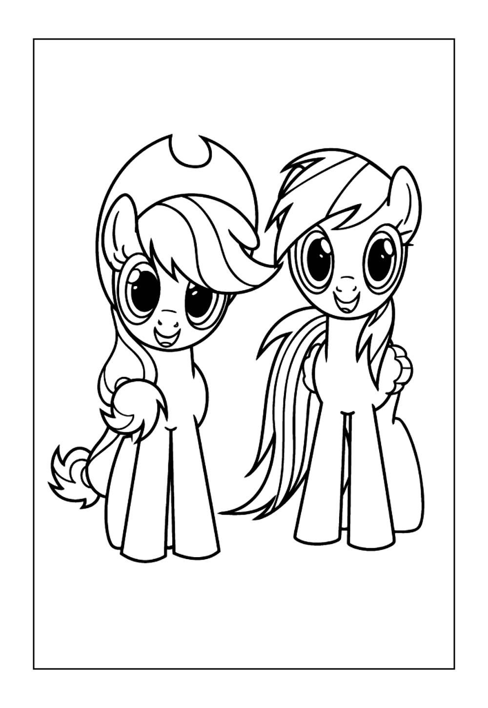 Desenho de Rainbow Dash para colorir