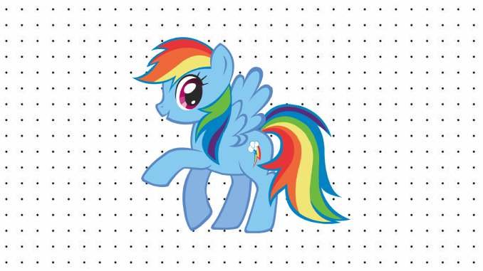Desenhos de Rainbow Dash para pintar