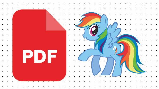 Desenhos de Rainbow Dash em PDF
