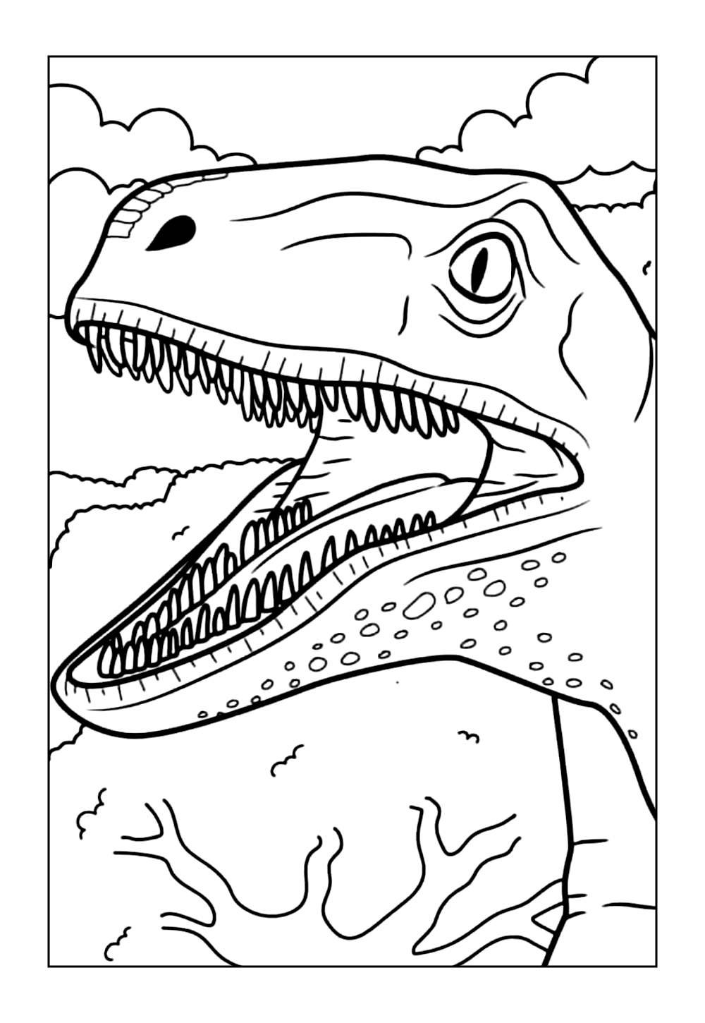 Velociraptor para colorir e imprimir