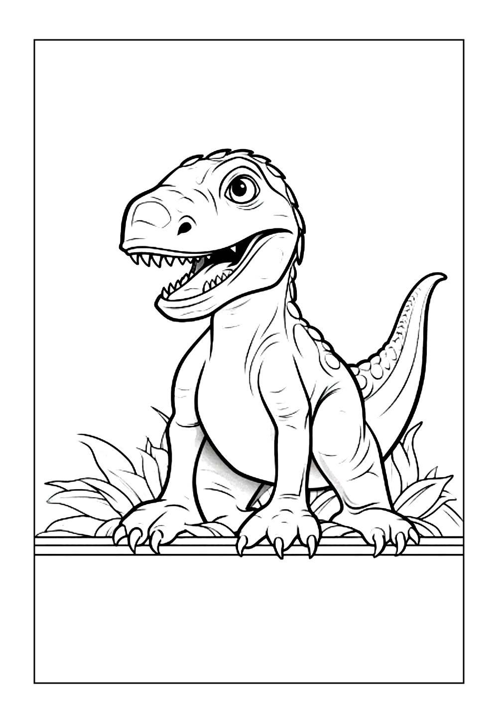 Desenhos de Velociraptor para colorir e imprimir