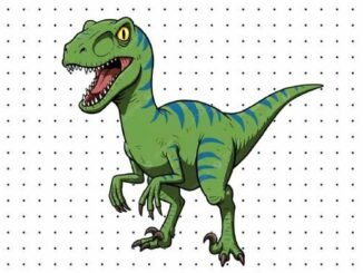 Desenhos de Velociraptor para colorir