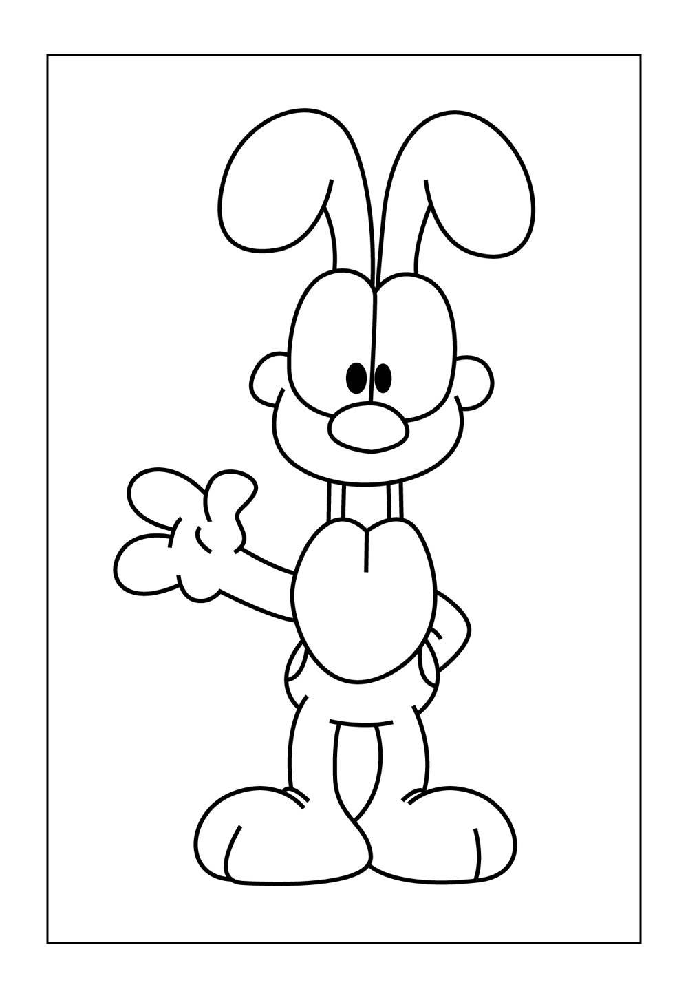 Desenho do Odie para colorir