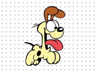 Desenhos do Odie para pintar