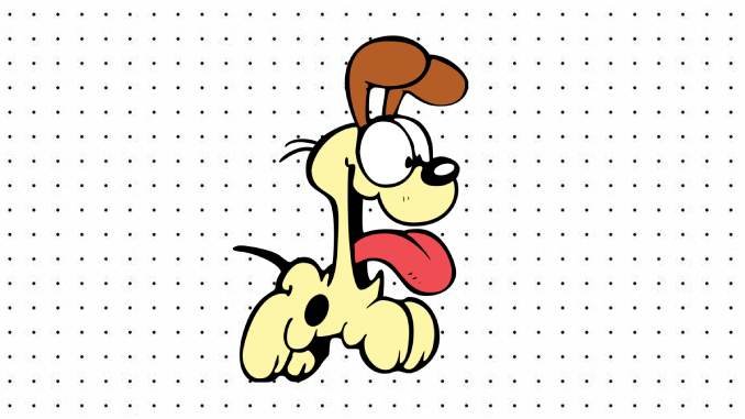 Desenhos do Odie para pintar