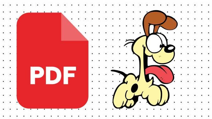 Desenhos do Odie em PDF