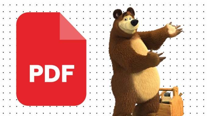 Desenhos do Urso de Masha e o Urso em PDF