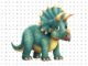 Desenhos de Triceratops para pintar