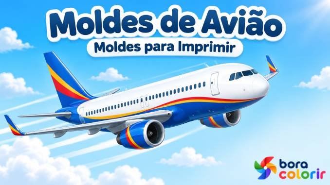 Moldes de Avião para Imprimir