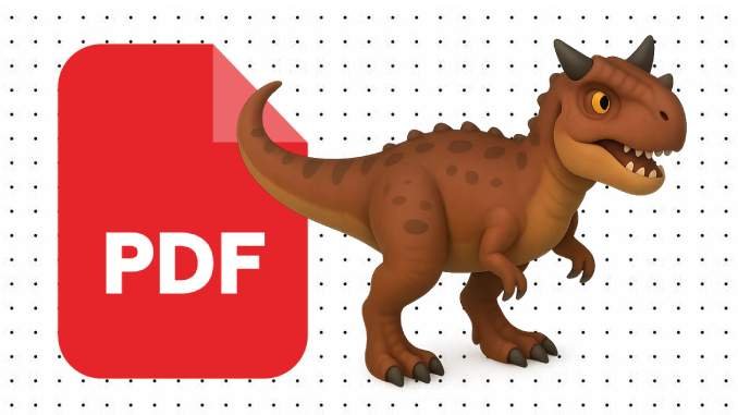 Desenhos do Carnotauro em PDF
