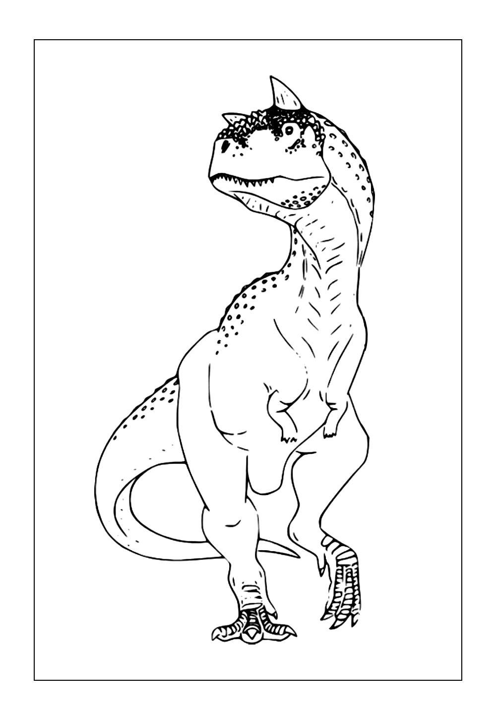 Dinossauro Carnotauro para colorir