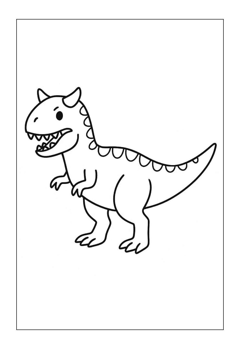 Desenho do Carnotauro para pintar