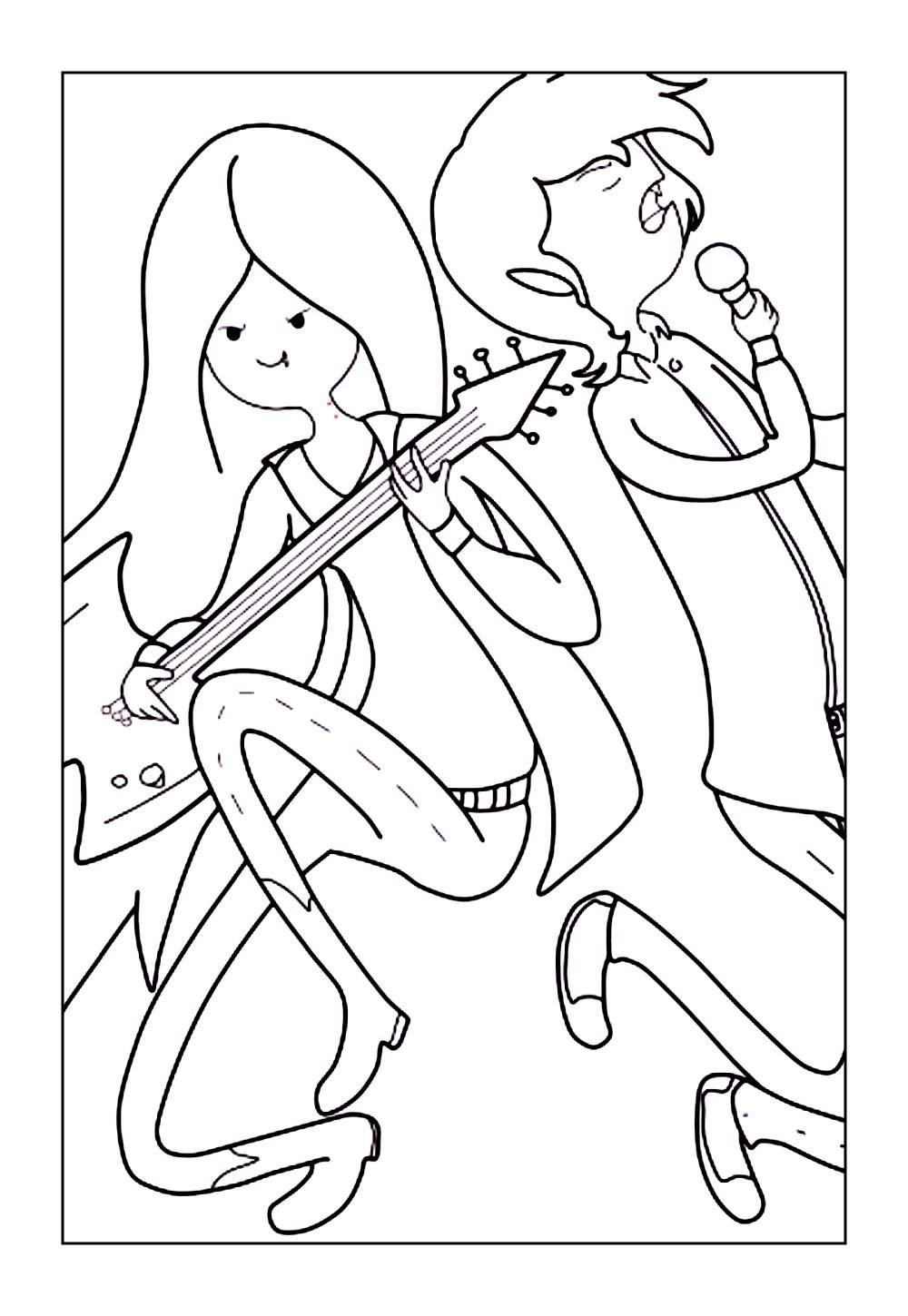 Desenho da Marceline para colorir