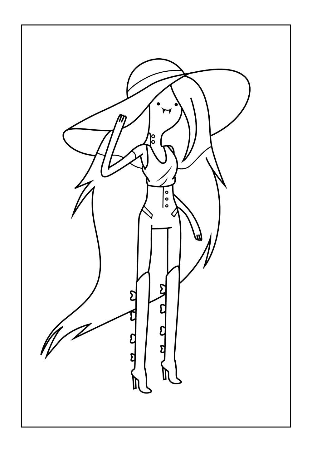 Desenho da Marceline para pintar