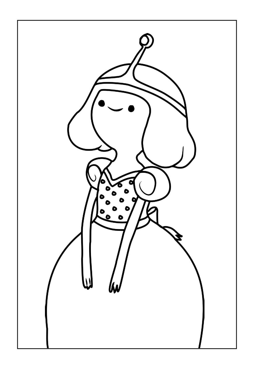 Desenho da Princesa Jujuba para colorir