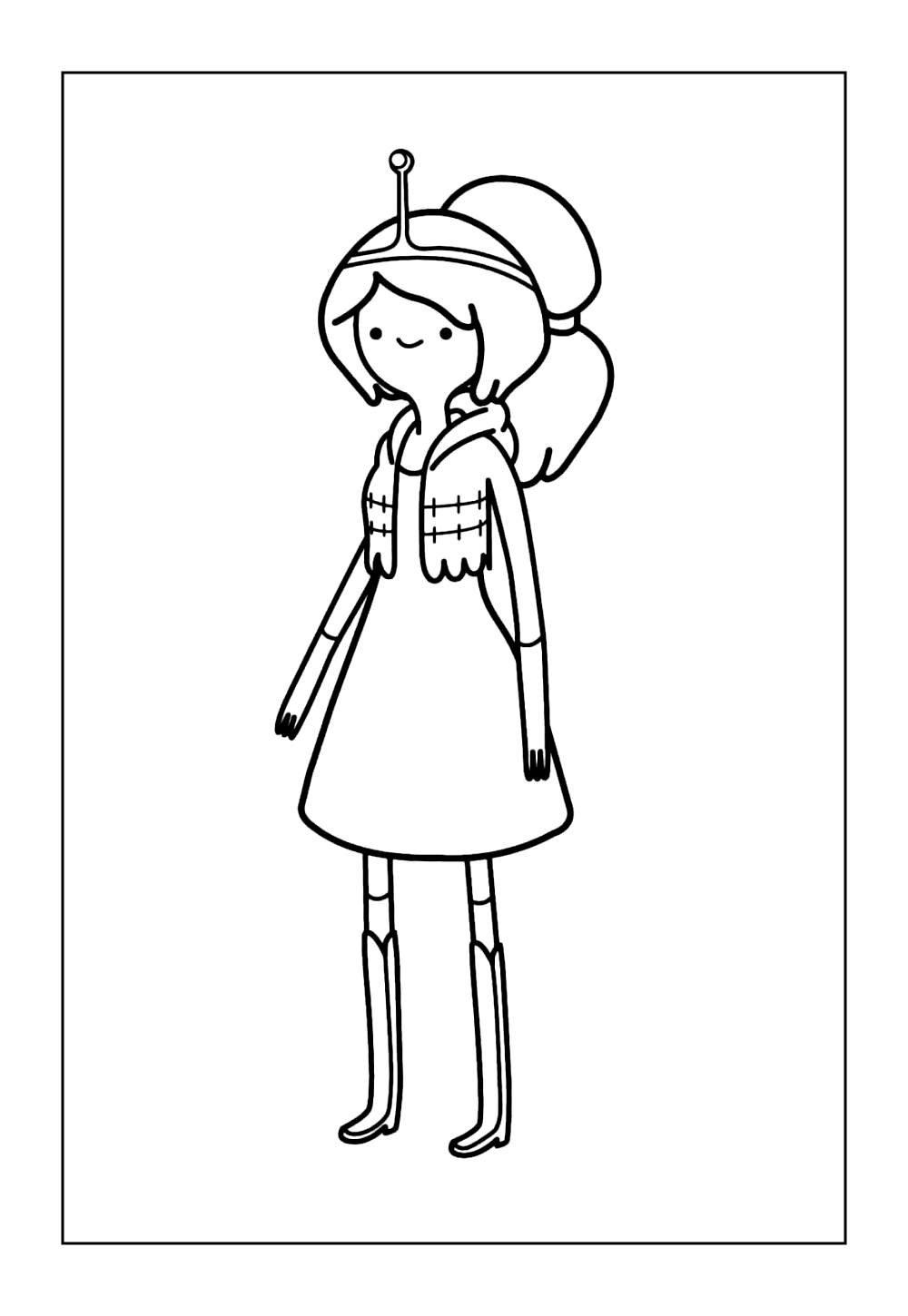 Desenho da Princesa Jujuba para pintar