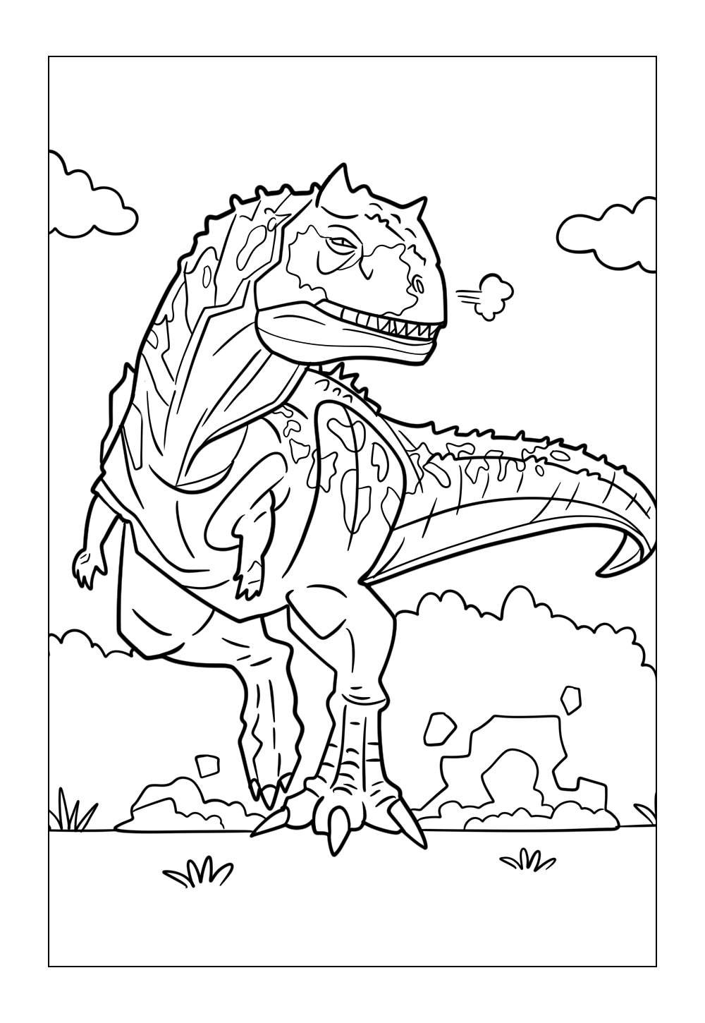 Desenho do Carnotauro para colorir e pintar
