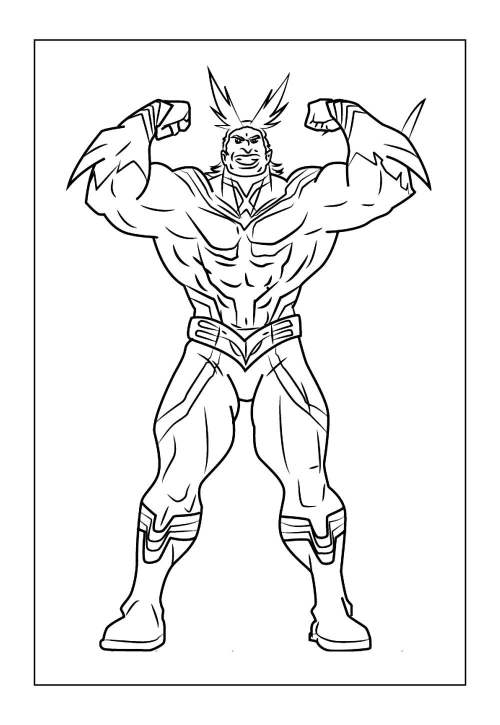 Desenhos do All Might para imprimir e colorir