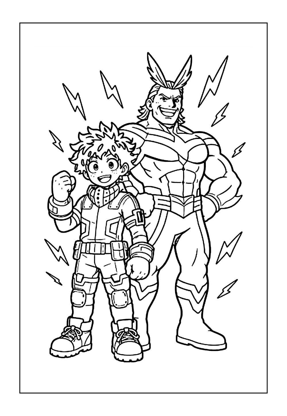 Desenho de My Hero Academia para colorir