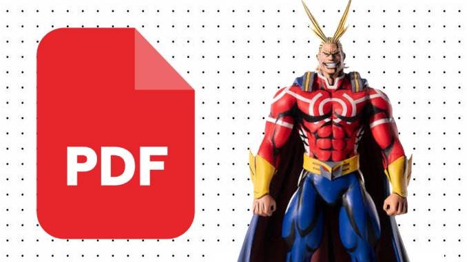 Desenhos do All Might em PDF