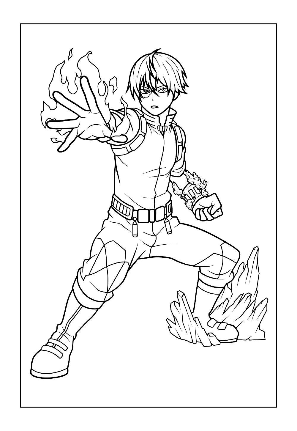 Desenho de Boku No Hero Academia para imprimir