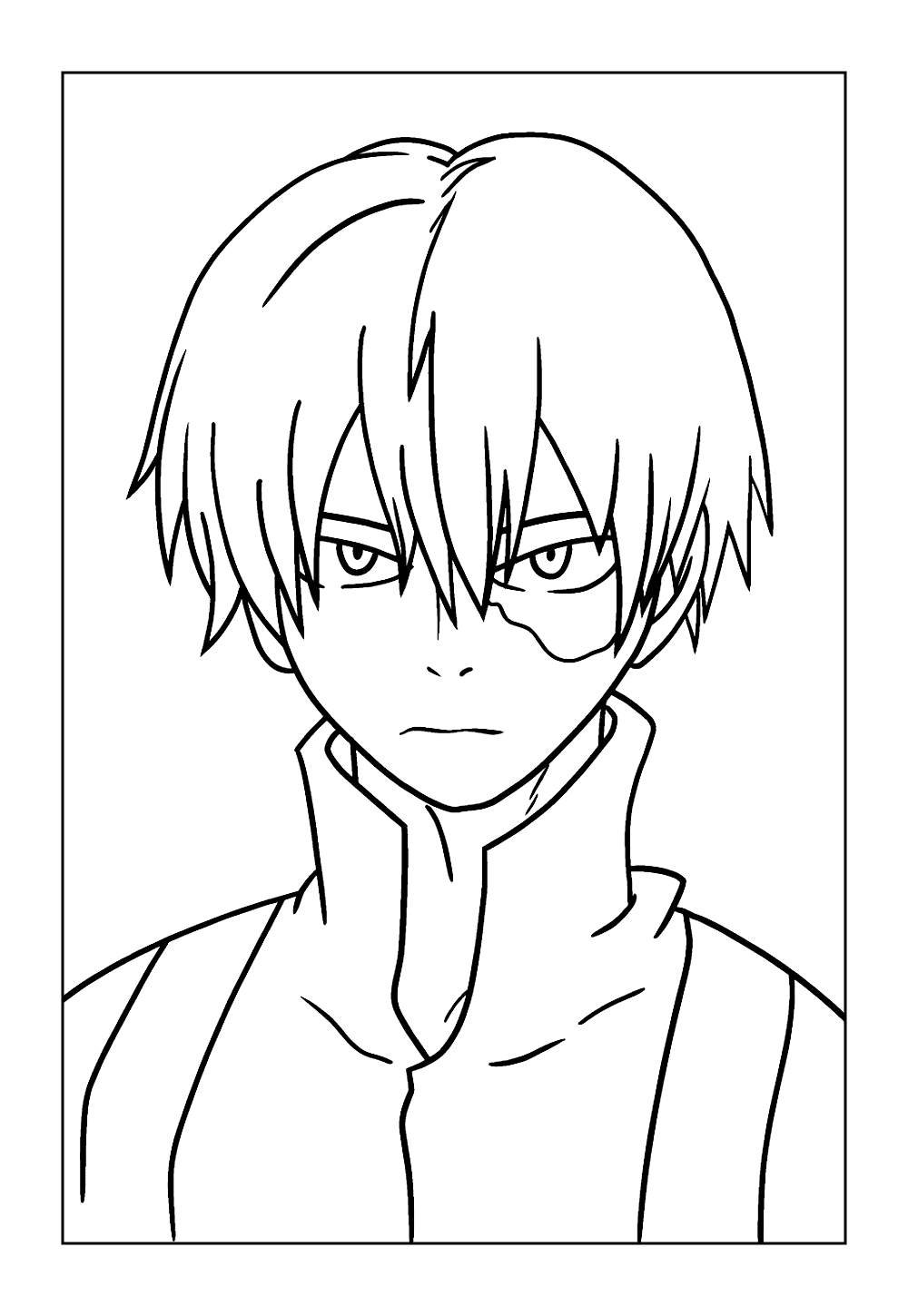 Desenho de Boku No Hero Academia para colorir